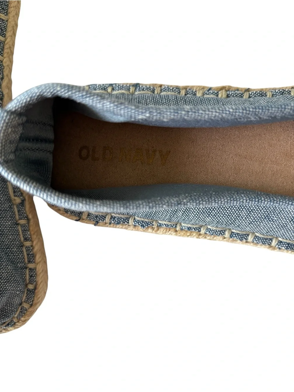 Old Navy Light Blue Canvas Espadrille Slip-Ons Size 9